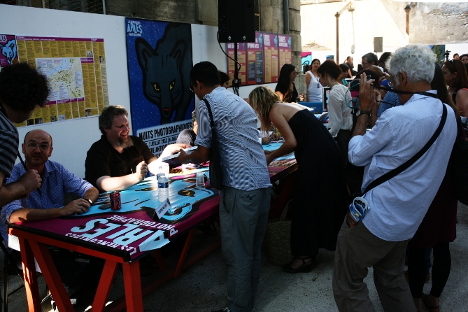 Book Signig beim Les Rencontres d'Arles 2012